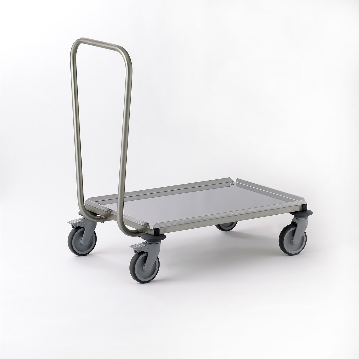 Tournus Transportwagen / Rollgestell für Tabletts 750x510mm für Geschirr aus Edelstahl, mit Griff