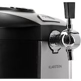 thumbnail of Beerkules Bierzapfanlage 5l Fässer Kompressor 120W Cooling: 4h Schwarz / Silber-Metallic