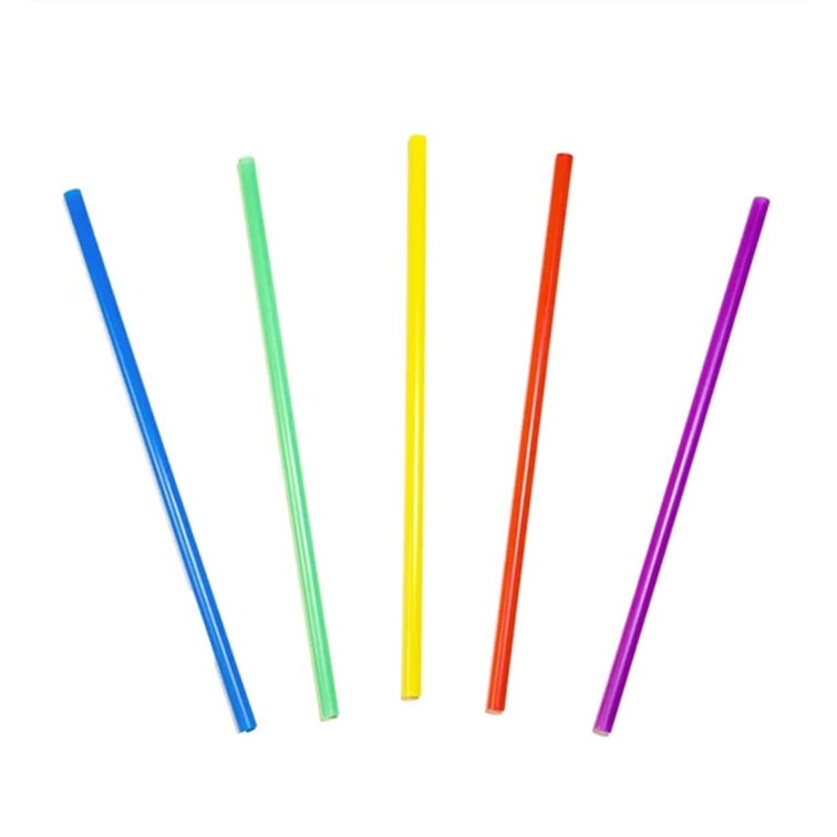 MONOUSO - Cannuccia Rigida Riutilizzabile in Plastica PP in Colori Assortiti Ø7mm 22cm (25 Pezzi)