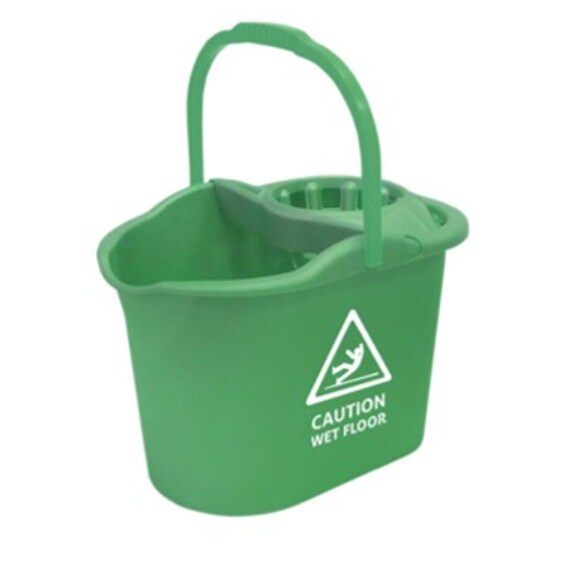 Cubo con escurridor 16 litros Senalización "Wet Floor"