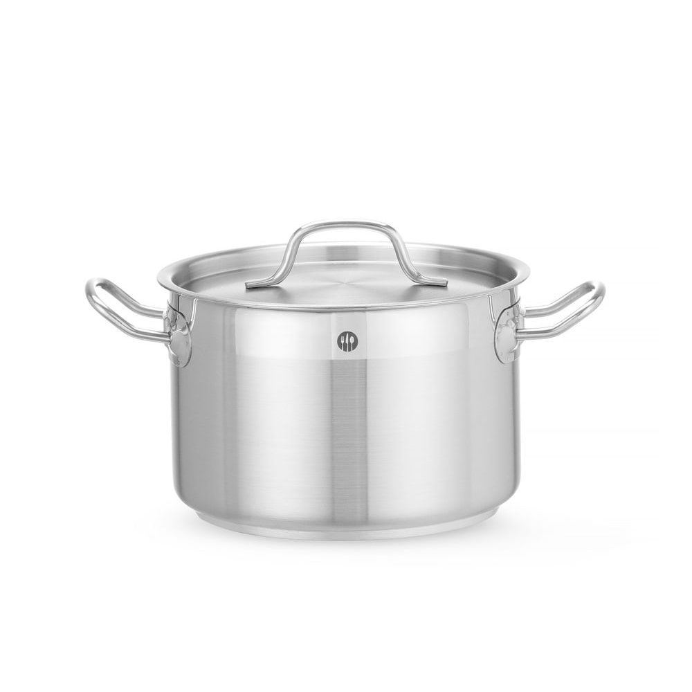 HENDI Kochtopf, mittel - mit Deckel, Profi Line, 4L, ⌀200x(H)130mm