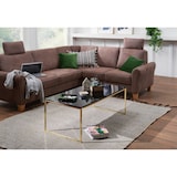 thumbnail of `Riva` Couchtisch, Metall und Holz, filigrane Beine, schwarze Tischplatte. 120x60x45 cm | Kadima Design