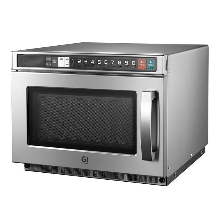 Microondas Gastro-Inox fabricado en acero inoxidable con 2100W
