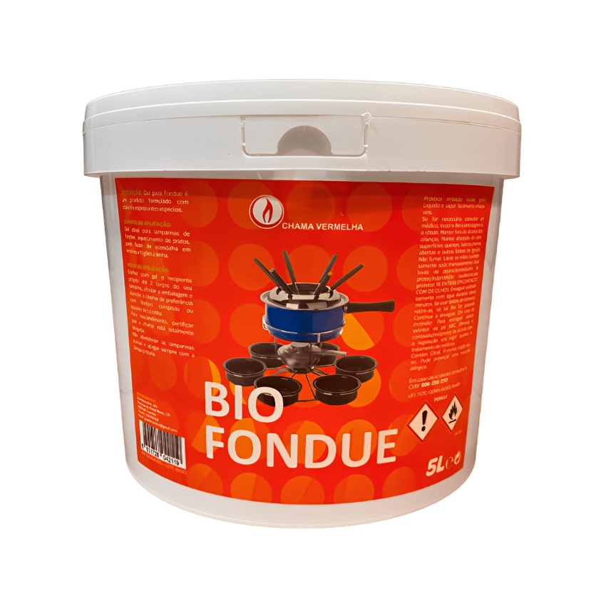 Gel para Fondue BIOFONDUE 5L - Chama Vermelha