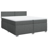 thumbnail of vidaXL Boxspringbett mit Matratze Dunkelgrau 200x200 cm Stoff
