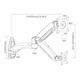thumbnail of HFTEK®  Wandhalterung für einen Monitor von 15 bis 27 Zoll