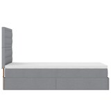 thumbnail of vidaXL Ottoman-Bett mit Matratze Hellgrau 80x200 cm Stoff