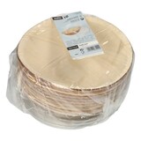 thumbnail of 10 Schalen, Palmblatt rund 800 ml Ø 21 cm · 8,5 cm mit rPET Deckel "Kombipack"