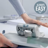 thumbnail of Leitz Extrastarker Registraturlocher aus Metall, Für 65 Blatt, Großer Locher für das Büro, Anschlagschiene mit Formatangaben, 5180