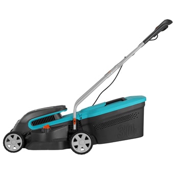 Gardena PowerMax Rasenmäher mit Radantrieb Akku Schwarz, Blau, Orange