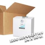 thumbnail of Servilleta Airtop 40x40cm ⅛ blanco Blancoplata 1200 unidades