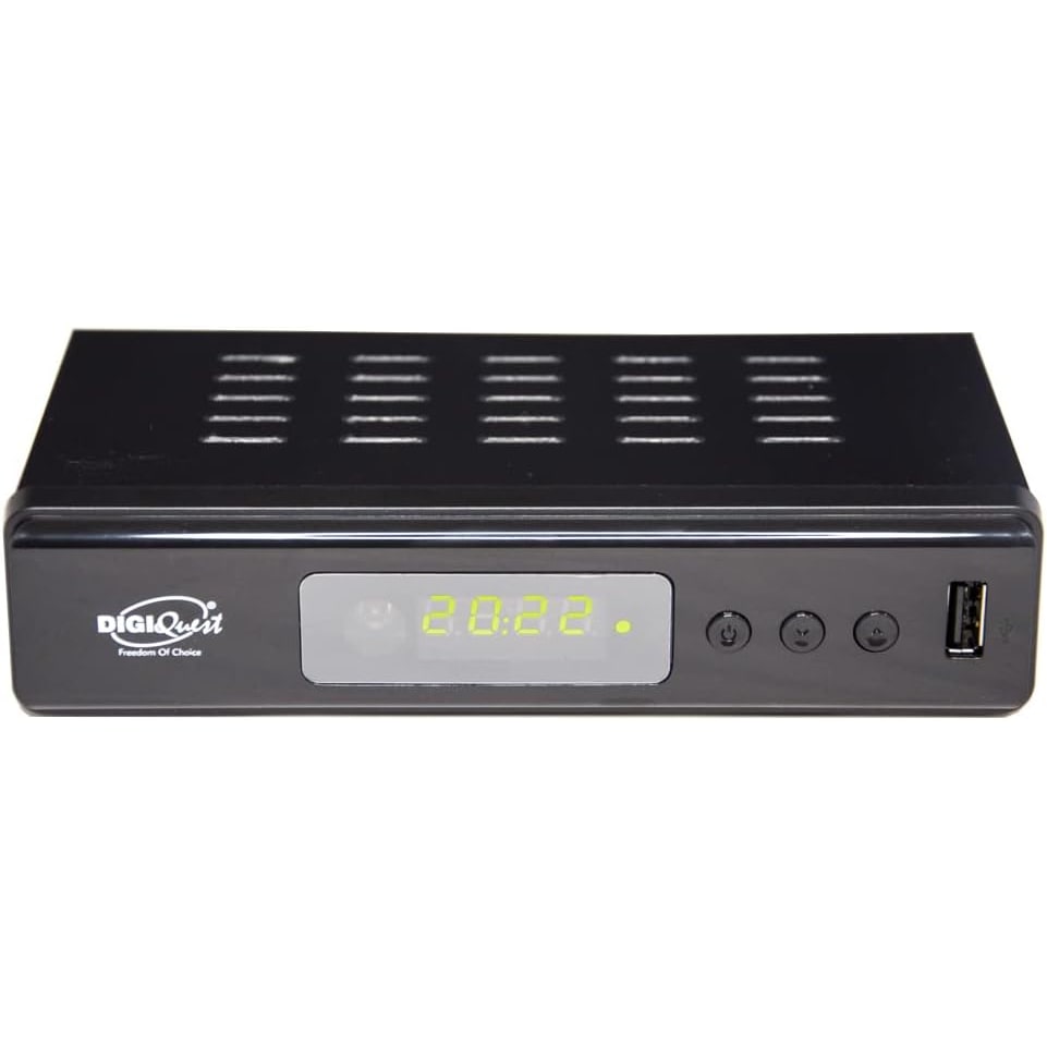 Digiquest twin tuner rec - Decoder digitale terrestre,DVB-T2, Full HD