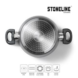 thumbnail of STONELINE® CERAMIC Kochgeschirr-Set, 6-tlg. mit Glasdeckeln, Antihaftbeschichtung, Induktion geeignet