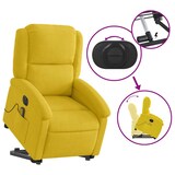 thumbnail of vidaXL Massagesessel mit Aufstehhilfe Elektrisch Gelb Samt