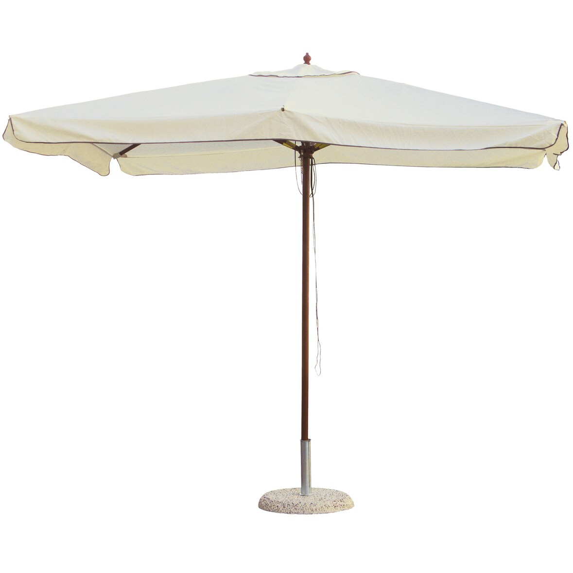 Ombrellone da Giardino in Legno 2x3m Palo 48mm Morel Ecrù