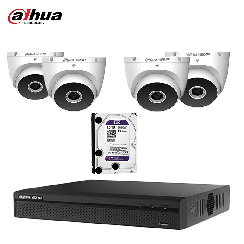 Kit 4 Cámaras Dahua Analógica 5 Mpx