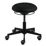 thumbnail of Mayer Sitzmöbel, Drehhocker mit 3D-Sitzelement 1353, Schwarz, Kunstleder, 1353_03_30572