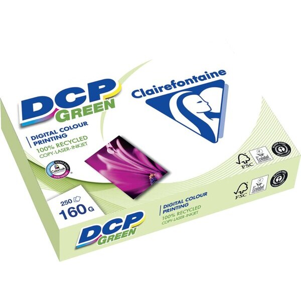 DCP Green Kopierpapier, DIN A4, 160g/qm, weiß, Weißegrad: 135 CIE