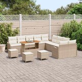 thumbnail of vidaXL Garten-Sofa-Set mit Kissen mit Speicher 14 pcs Beige und Creme