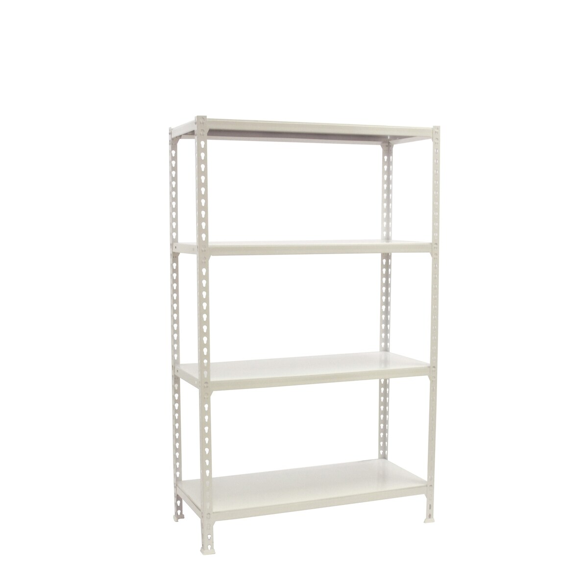 SimonRack Metallregal, 1500x900x400 mm, 4 Ebenen, Metallboden, 180 kg Biegepunkt, Weiss - Simonclick