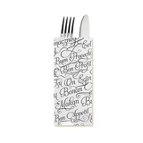 thumbnail of MONOUSO - Saqueta de Talheres com Guardanapo "Bom apetite" 11x25cm (100 Uds)