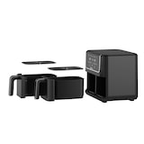 thumbnail of Swiss Home - 2100-W-Heißluftfritteuse mit zwei 3-Liter-Fächern und 8 Kochprogrammen