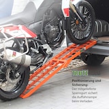 thumbnail of TRUTZHOLM 1 x Auffahrrampe klappbar 180 cm Traglast 340 kg Alu orange Riffelstab Verladerampe