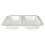 thumbnail of Starpak 50 Siegelschalen, XPS 2-geteilt 1250 ml 4,2 cm x 24,5 cm x 26,5 cm weiss laminiert