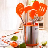 thumbnail of BRA Efficient - Lote de 5 Utensilios de Cocina en Silicona con Soporte Giratorio Incluido