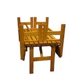 thumbnail of METRO PROFESSIONAL Bierzeltgarnitur Freistadt 3-tlg., Kiefernholz, 2 Bierbänke 150 x 41 cm, 1 Biertisch 150 x 73 cm, braun