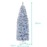 thumbnail of COSTWAY Albero di Natale artificiale da 180 cm, albero di Natale illuminato a LED con 250 LED bianchi freddi