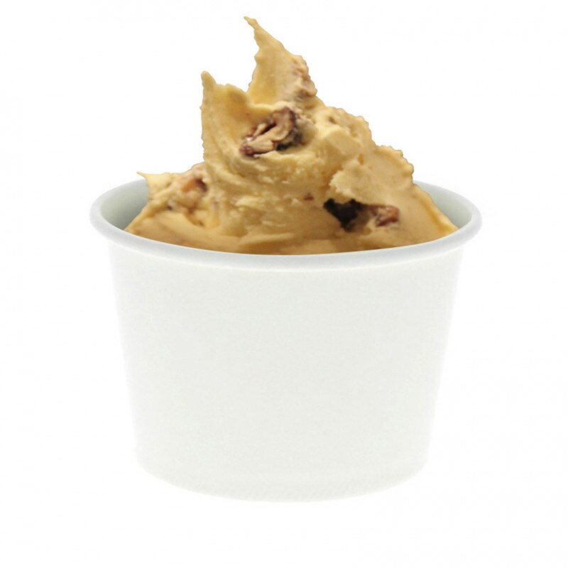 50 unità di vaschette per gelato bianche da 240 ml (8 once) Ref HEL004B