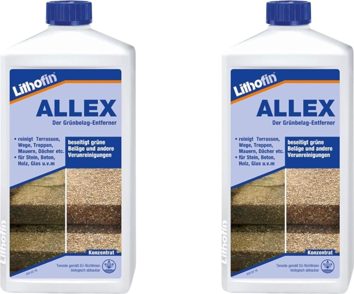 Lithofin ALLEX Grünbelagentferner - 2 x 1 Liter