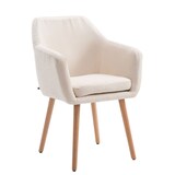 thumbnail of Bezoekersstoel Utrecht Stof creme/natura