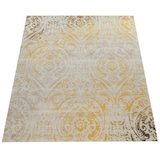 thumbnail of Outdoor Teppich Ornament-Muster Balkon, Terrasse schmutzabweisend Gelb Rechteckig 60x100 | 100% Polypropylen | Florhöhe: 2 mm | nur Handreinigung
