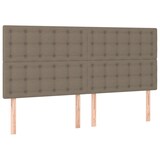 thumbnail of vidaXL Boxspringbett mit Matratze & LED Taupe 160x200 cm Stoff