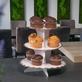thumbnail of Intirilife Etagere aus Karton mit 3 Ebenen in Weiß - 30 / 24.5 / 18.5 x 33 cm - Tortenständer aus Pappe, Muffinständer Cupcake Ständer