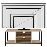 thumbnail of TV-Regal mit 4 offenen Fächern und verstellbarem Einlegeboden