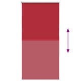 thumbnail of vidaXL Verdunkelungsrollo Rot 85x130 cm Stoffbreite 80,7 cm Polyester