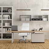 thumbnail of Sedia da ufficio / poltrona presidenziale VILLA 20 nappa avorio hjh OFFICE