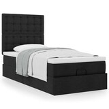 thumbnail of vidaXL Ottoman-Bett mit Matratze Schwarz 90x200 cm Stoff