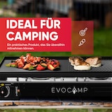 thumbnail of Grillplatte Aufsatz eckig 45x24, antihaftbeschichtete Grillpfanne, BBQ Zubehör universal