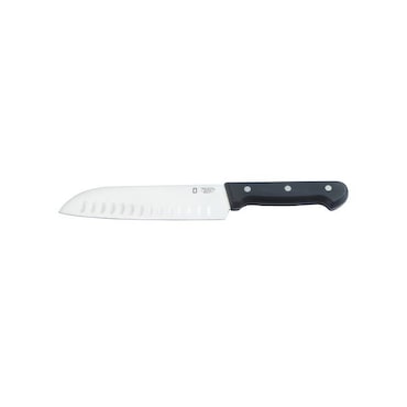 METRO PROFESSIONAL Couteau Santoku Universal knives, acier inoxydable, 18 cm, noir
