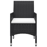 thumbnail of Helloshop26 - Conjunto de comedor de jardín exterior negro de 3 piezas 02_0013656