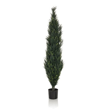 Planta artificial / árbol artificial CEDRUS 152 cm verde hjh OFFICE