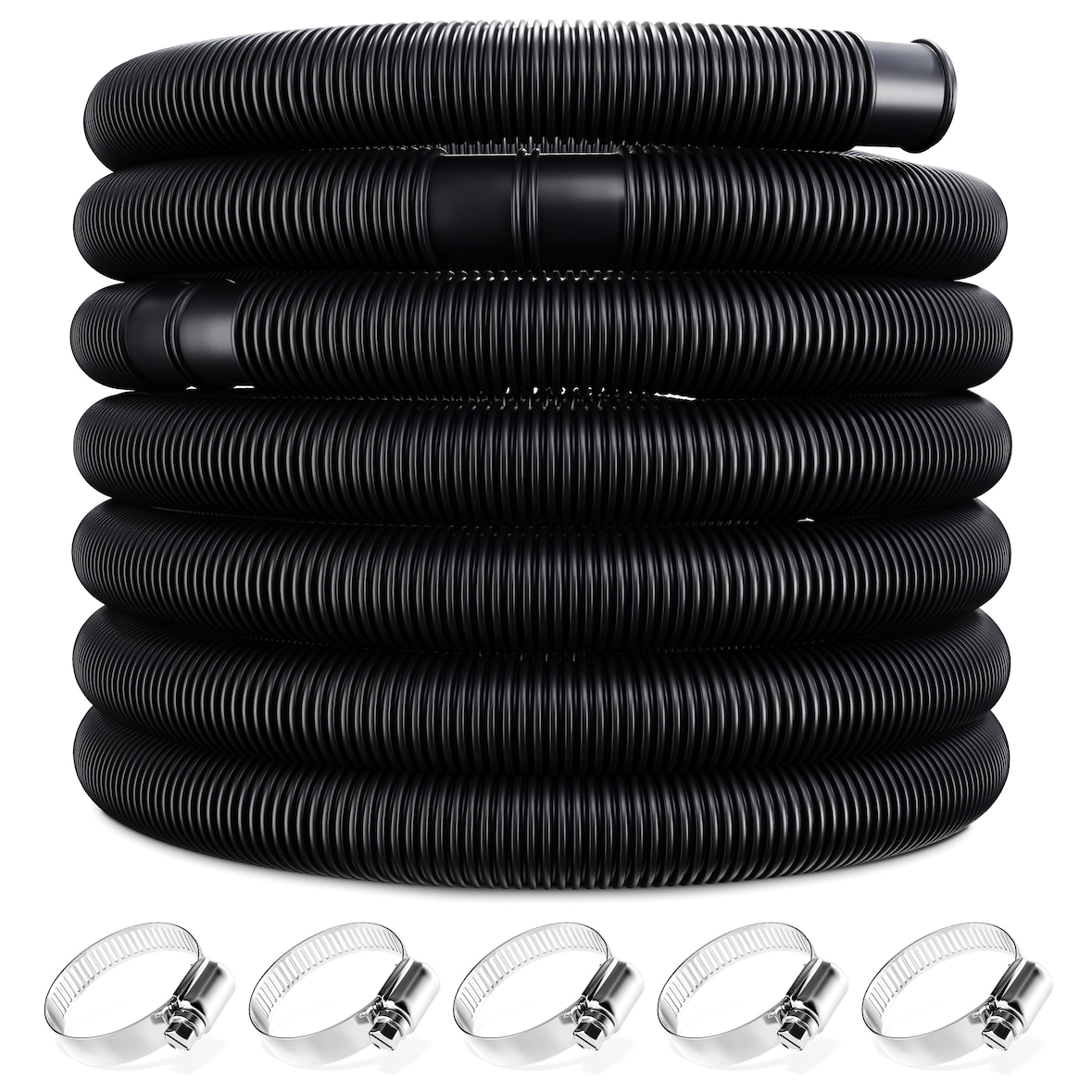 Poolschlauch 6m 32mm schwarz