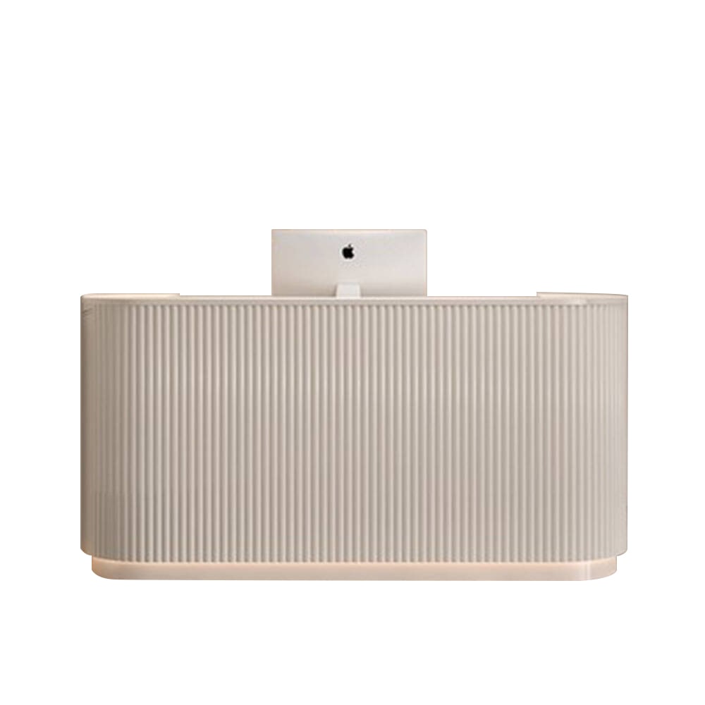 【MTiaowen100cm】Geschäft Salon Empfangstisch Theke Tresen Kasse Laden Beige 100*60cm