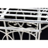 thumbnail of DanDiBo Blumenhocker Metall Weiß Eckig 77 cm Blumenständer 20304 Blumensäule Beistelltisch Pflanzenständer