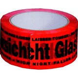 thumbnail of Ropipack Signalklebeband, PP, 50mm x 66m, Aufschrift: Vorsicht Glas
