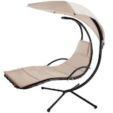 thumbnail of tectake Fauteuil suspendu Elaria avec pare-soleil et poche latérale - beige - 404603